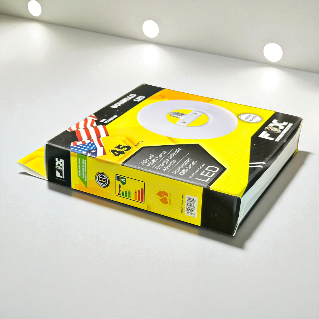 Bombillo Led Redondo Con Cabeza 45w Fox