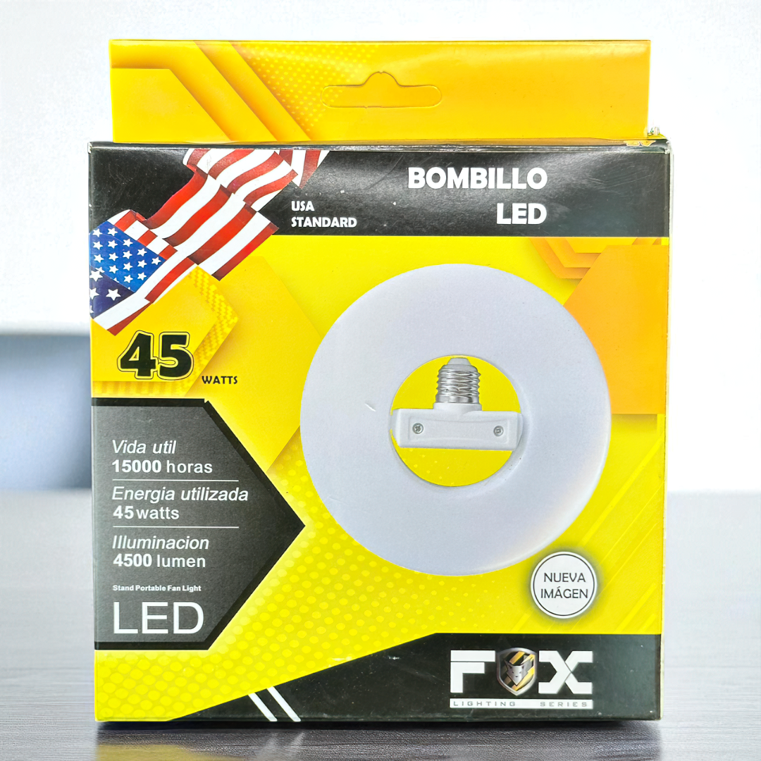 Bombillo Led Redondo Con Cabeza 45w Fox