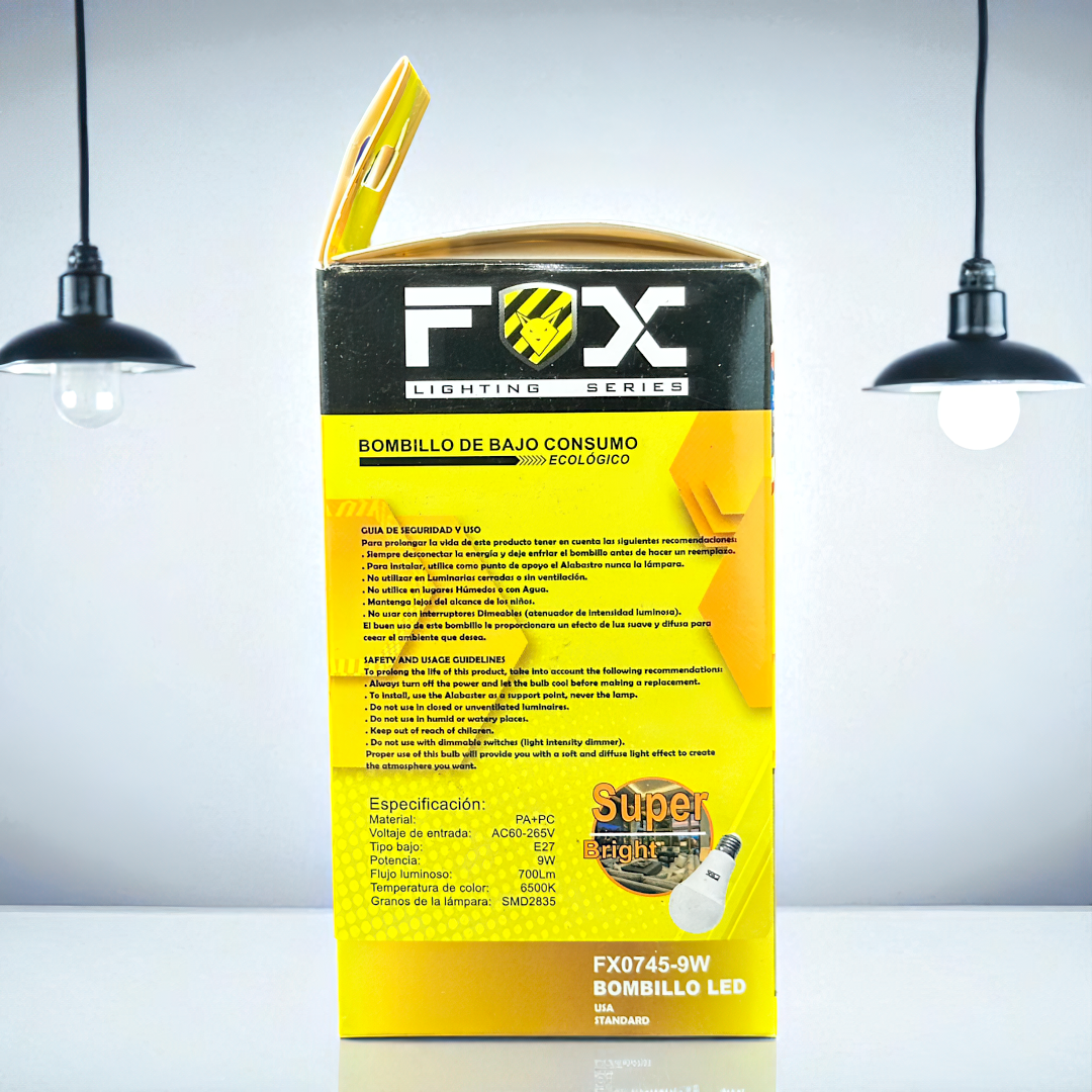 Bombillo Led 9w Fox