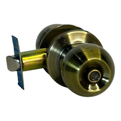 CERRADURA DE POMO REDONDO BA¾O BRONCE ANTIGUO FORTEK