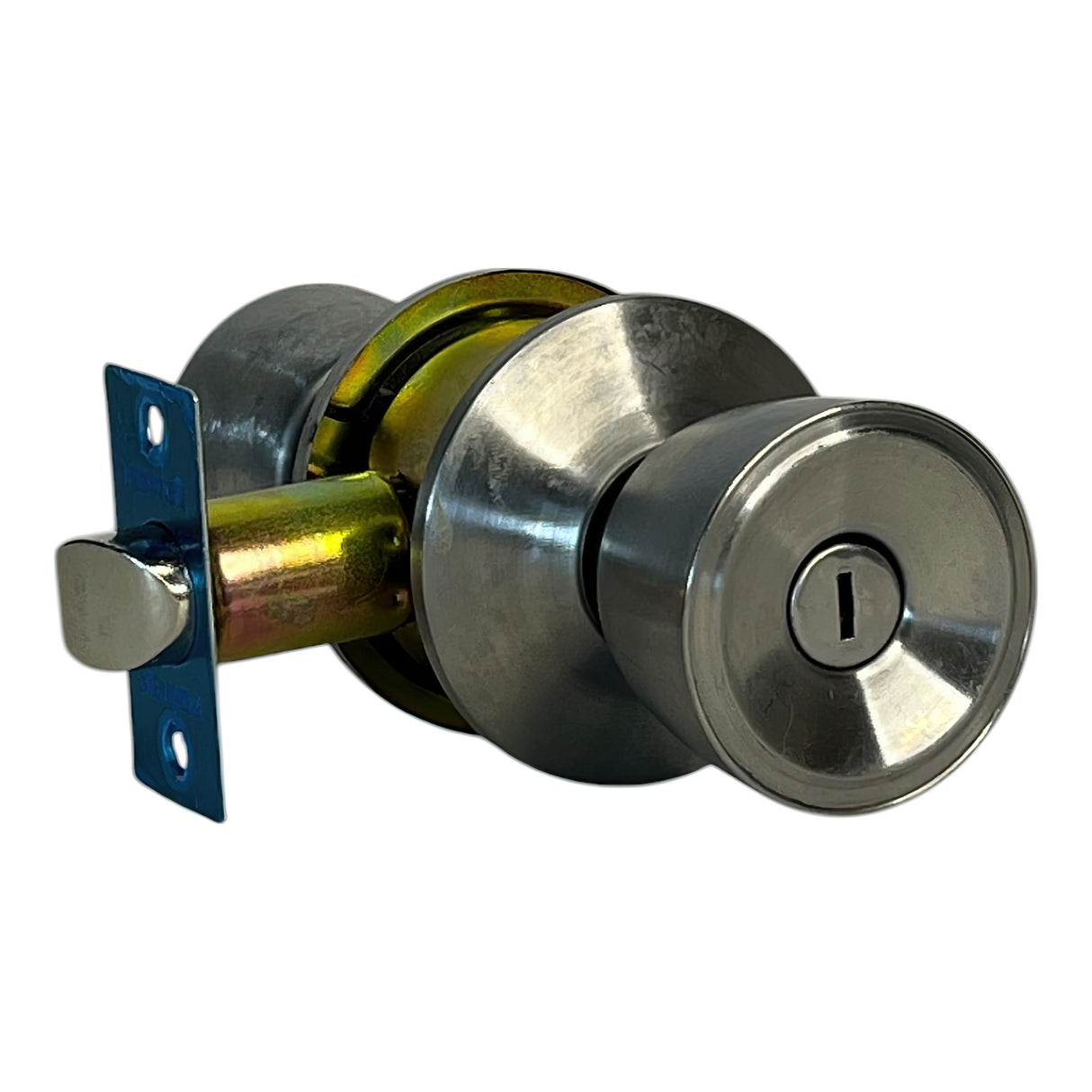 Cerradura De Pomo Baño T/Manzanita Niquel Mate Fortek