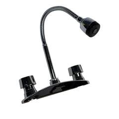 GRIFERIA DE FREGADERO METALICO DOBLE FRIULI 8" C/FLEXIBLE FAGUAX