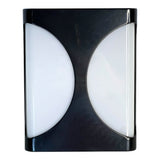 Vapoleta Led Cuadrada Decorativa Negra Media Luna 24W 85-265V 6500K IP54 Lumistar