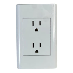 Toma Doble Elite Blanco 15AMP 250V Lumistar