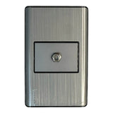 Toma Coaxial Elite Plata Lumistar