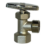 Llave De Arresto 1/2" X 1/2" Cuerpo Metalico Faguax